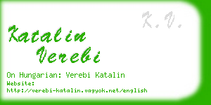 katalin verebi business card